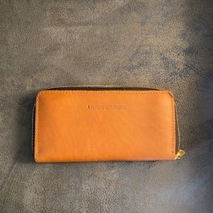 Portland Leather Group - New Honey Accordion Zip Wallet